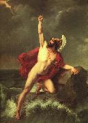 Henri Serrur Ajax oil painting